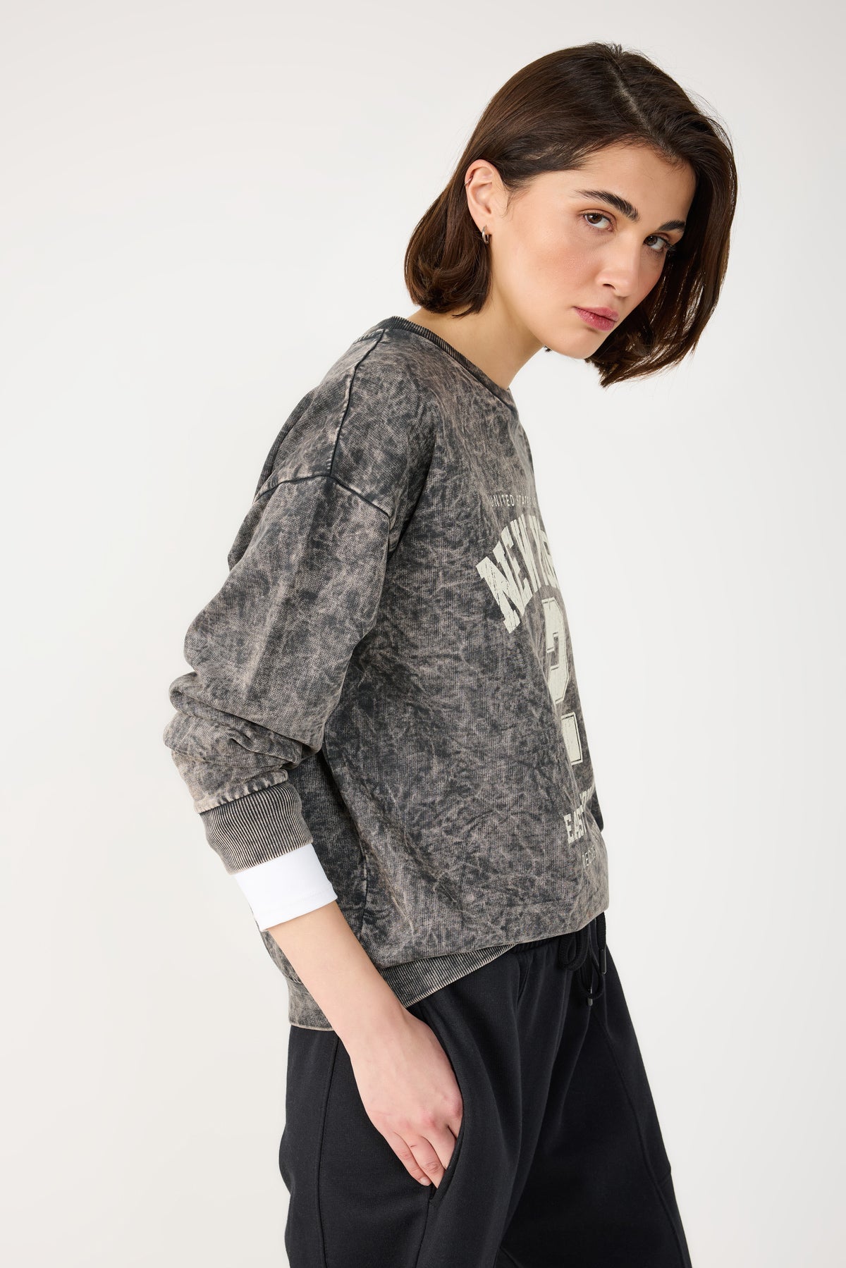 Bedrucktes Oversize-Sweatshirt