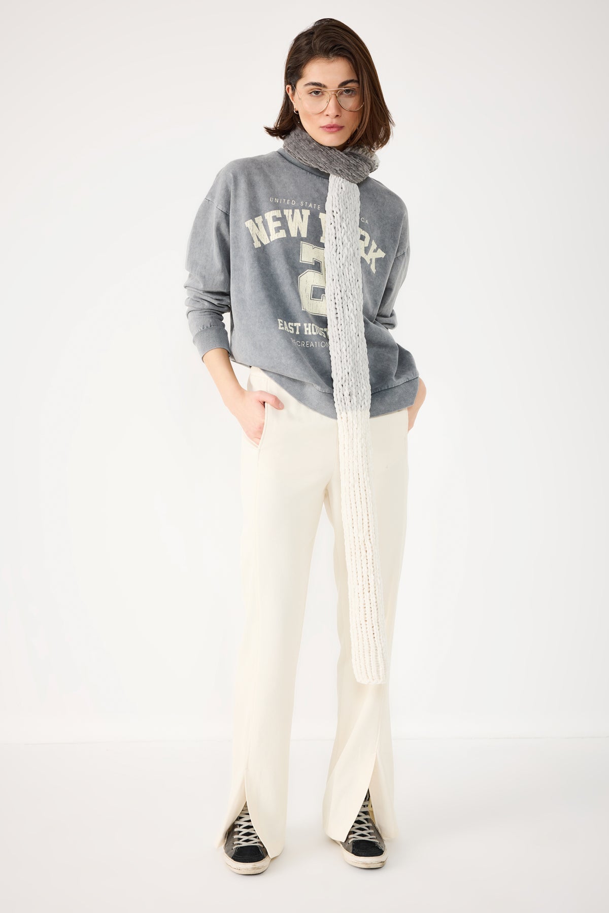 Bedrucktes Oversize-Sweatshirt