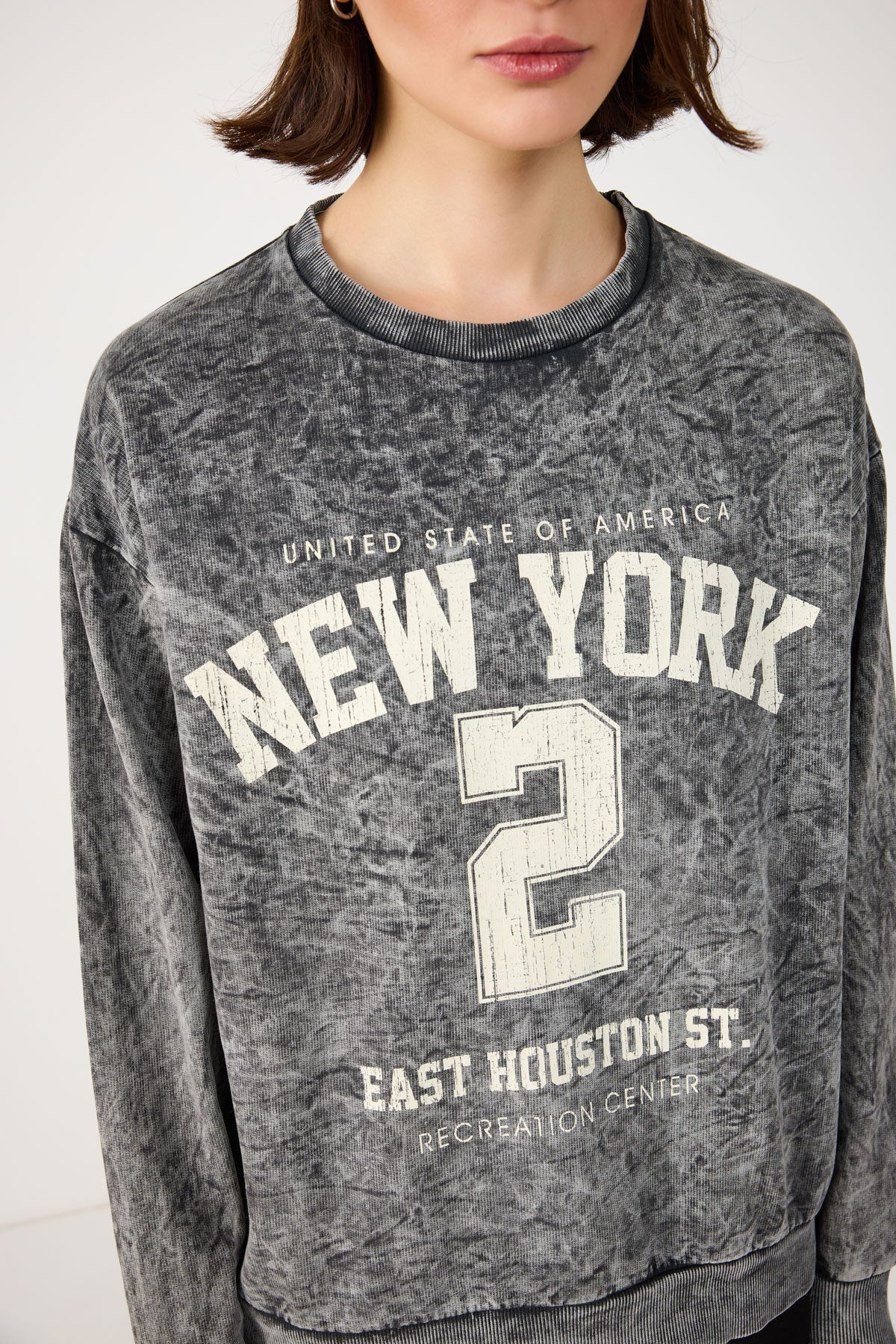 Bedrucktes Oversize-Sweatshirt