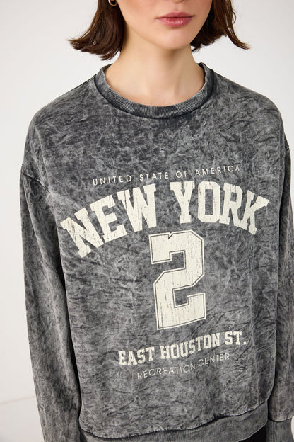 Bedrucktes Oversize-Sweatshirt