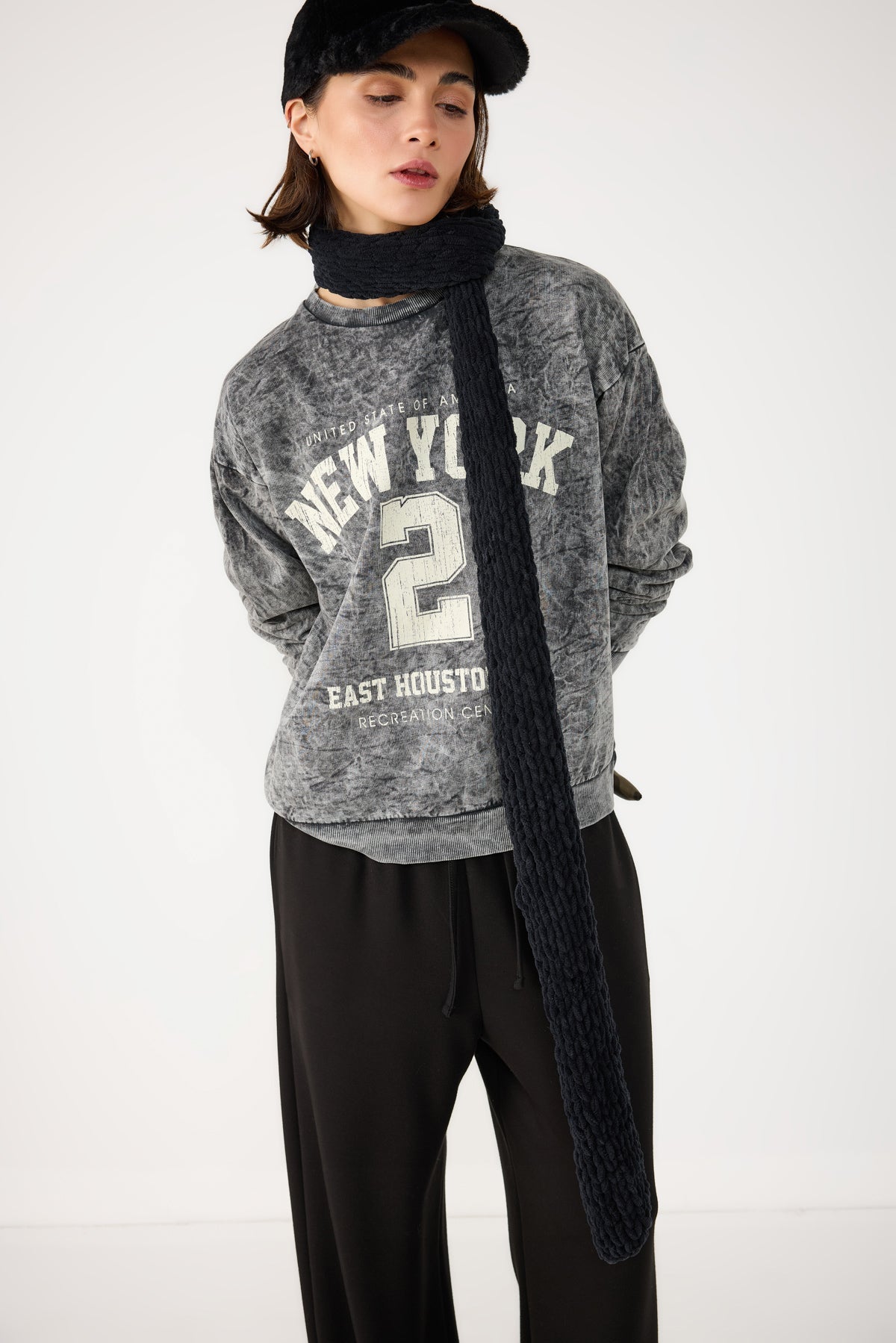 Bedrucktes Oversize-Sweatshirt