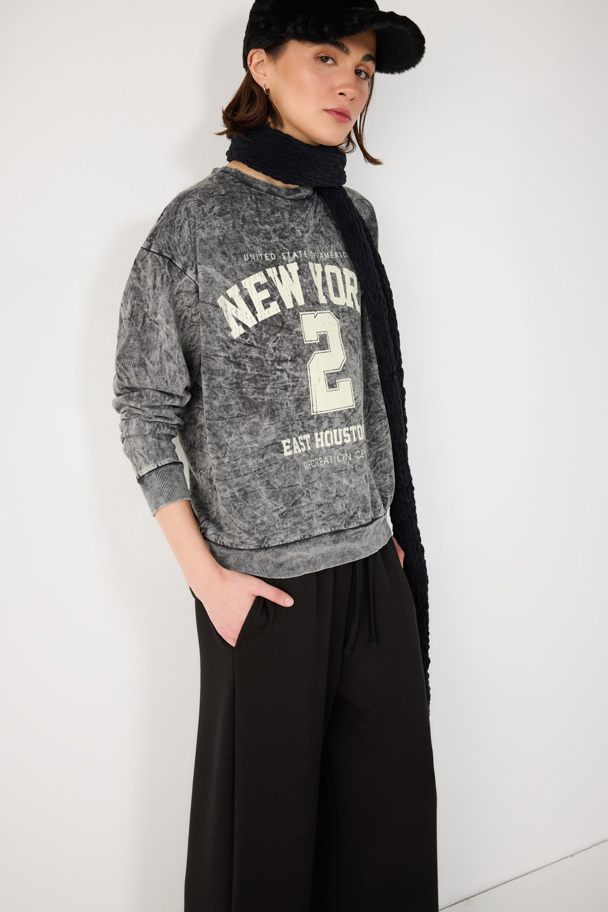Bedrucktes Oversize-Sweatshirt