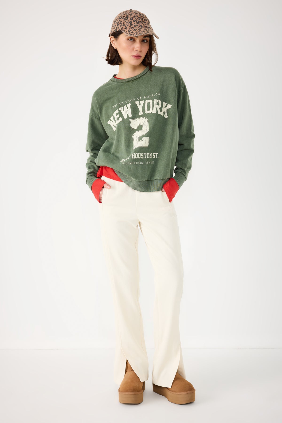 Bedrucktes Oversize-Sweatshirt