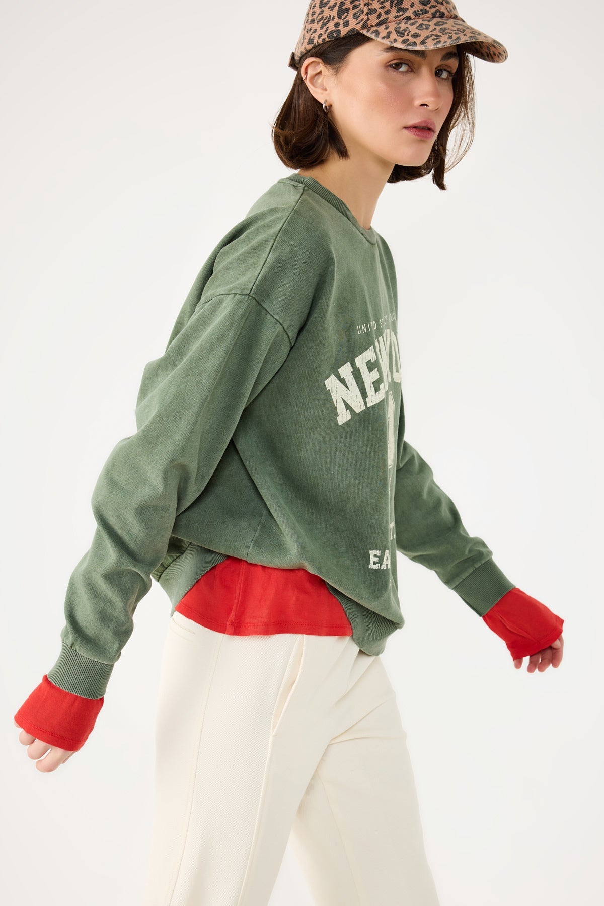 Bedrucktes Oversize-Sweatshirt