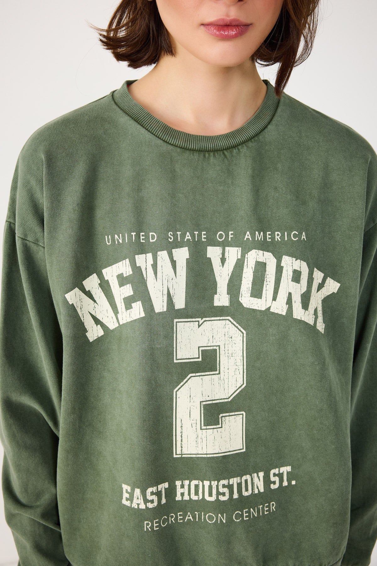 Bedrucktes Oversize-Sweatshirt