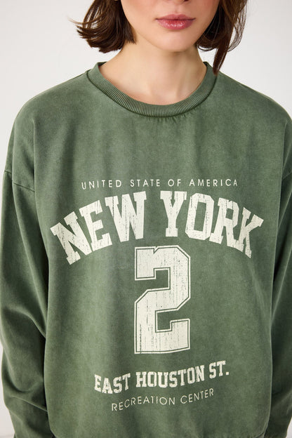 Bedrucktes Oversize-Sweatshirt