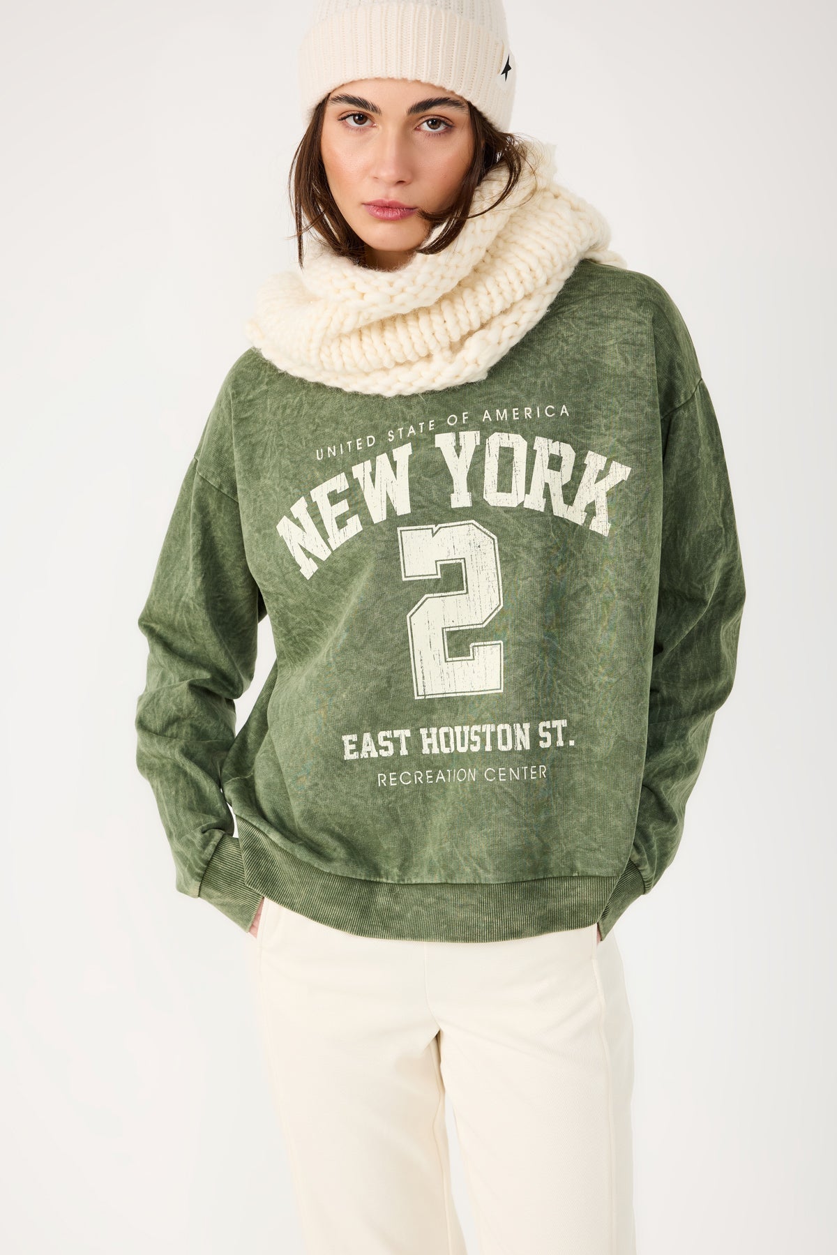 Bedrucktes Oversize-Sweatshirt