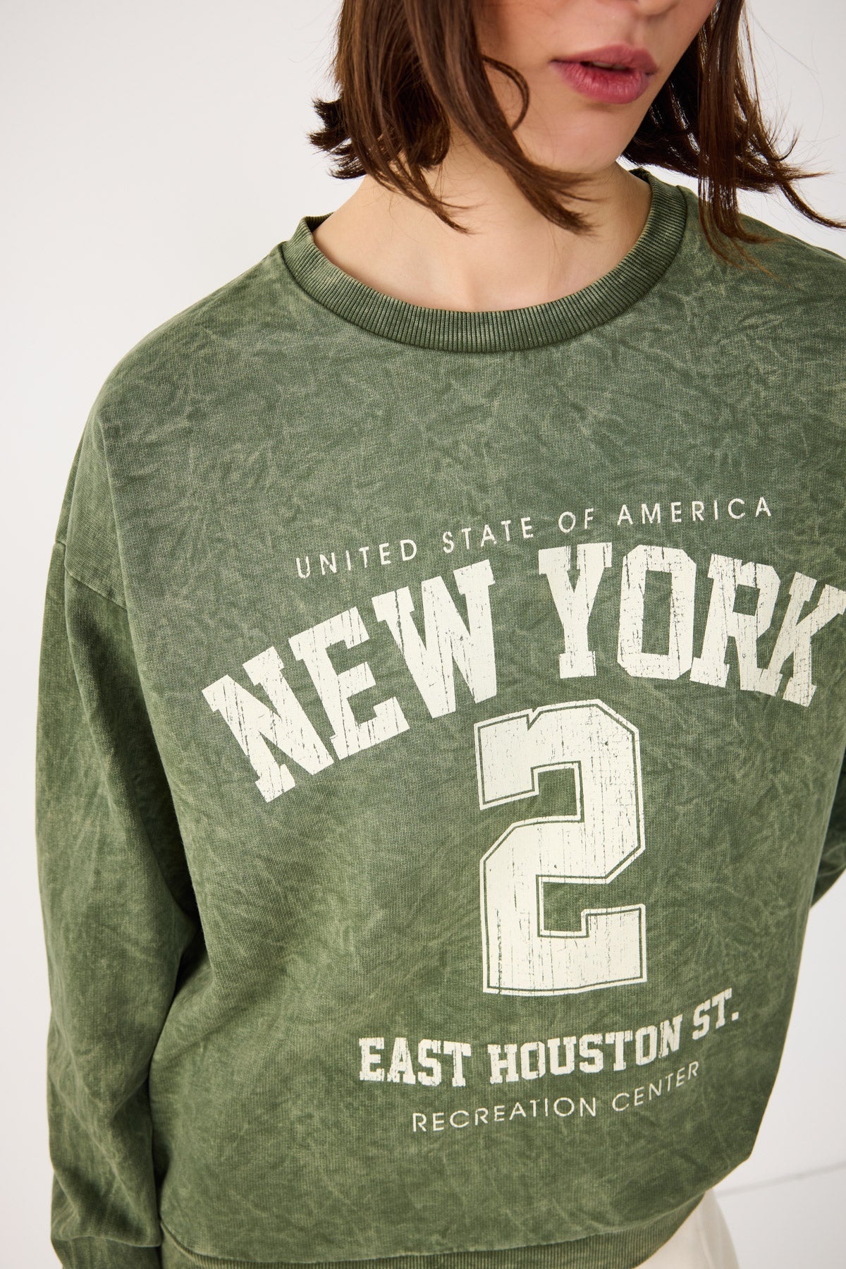 Bedrucktes Oversize-Sweatshirt