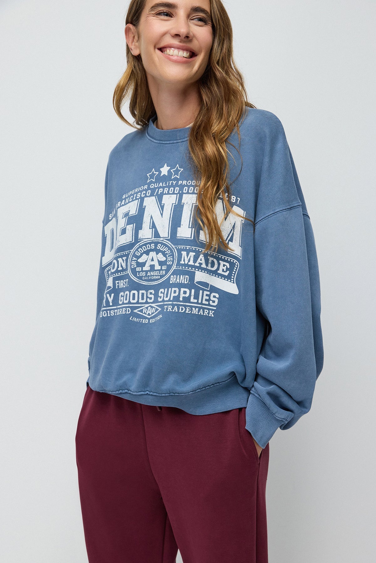 Bedrucktes Oversize-Sweatshirt