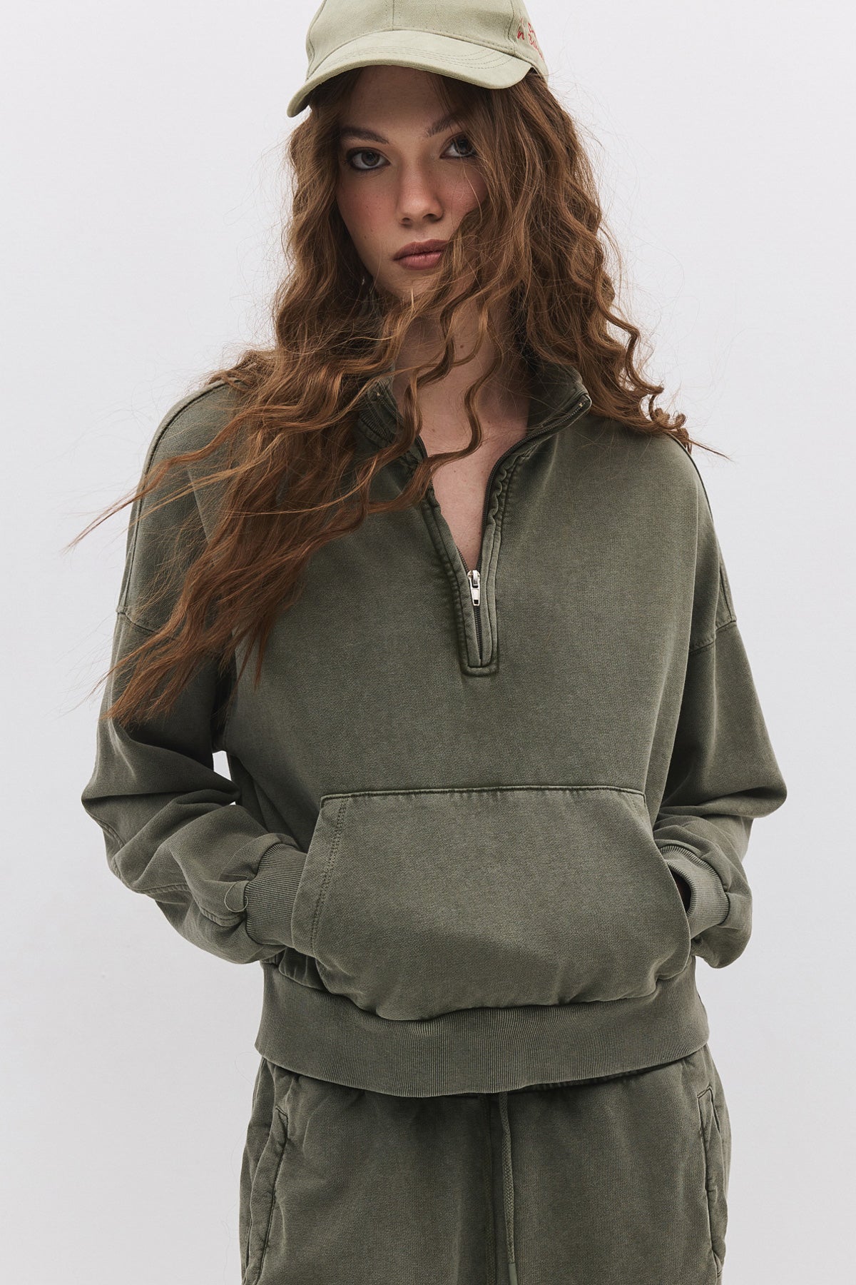 Sweatshirt mit Reißverschluss