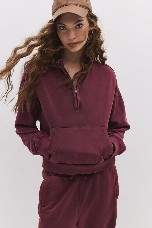 Sweatshirt mit Reißverschluss