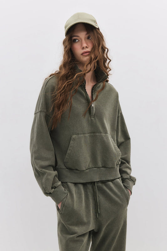 Sweatshirt mit Reißverschluss