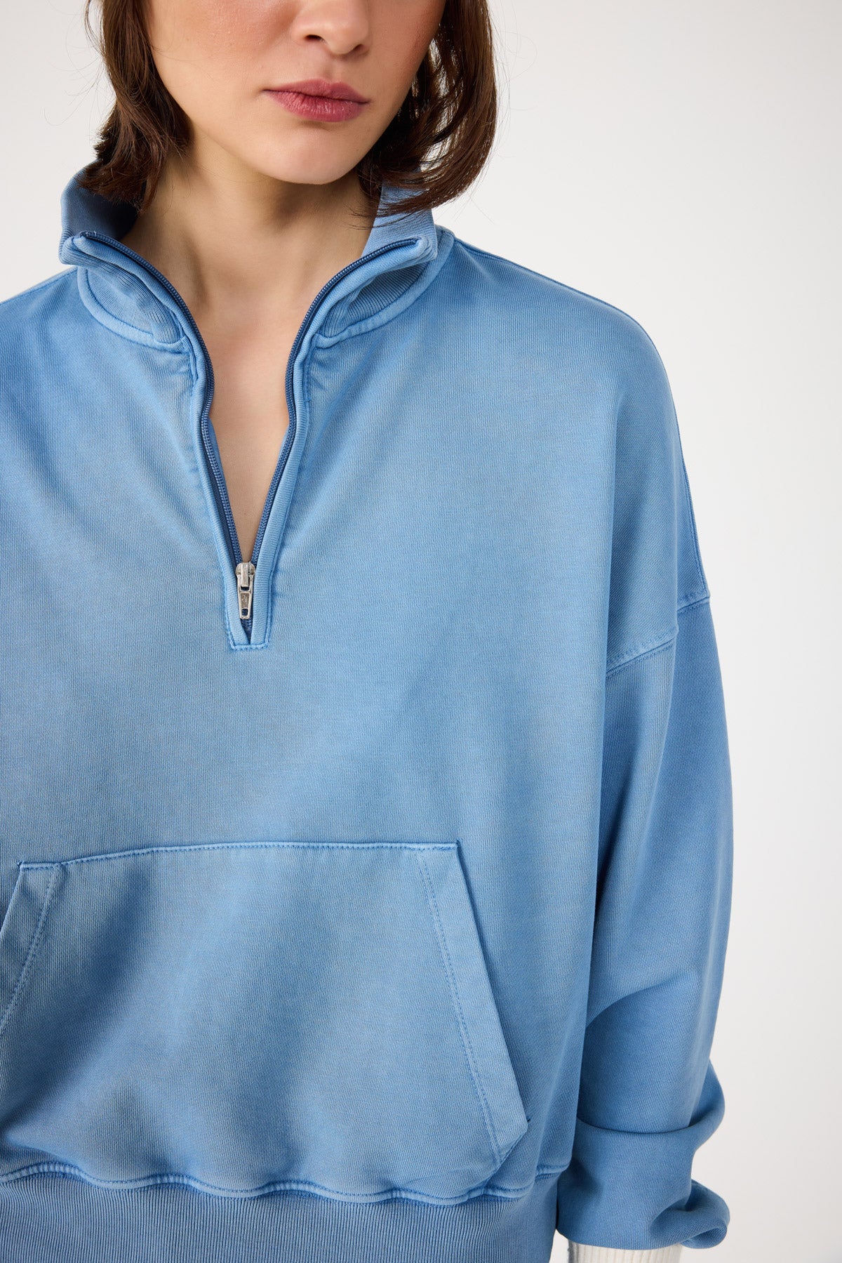 Sweatshirt mit Reißverschluss