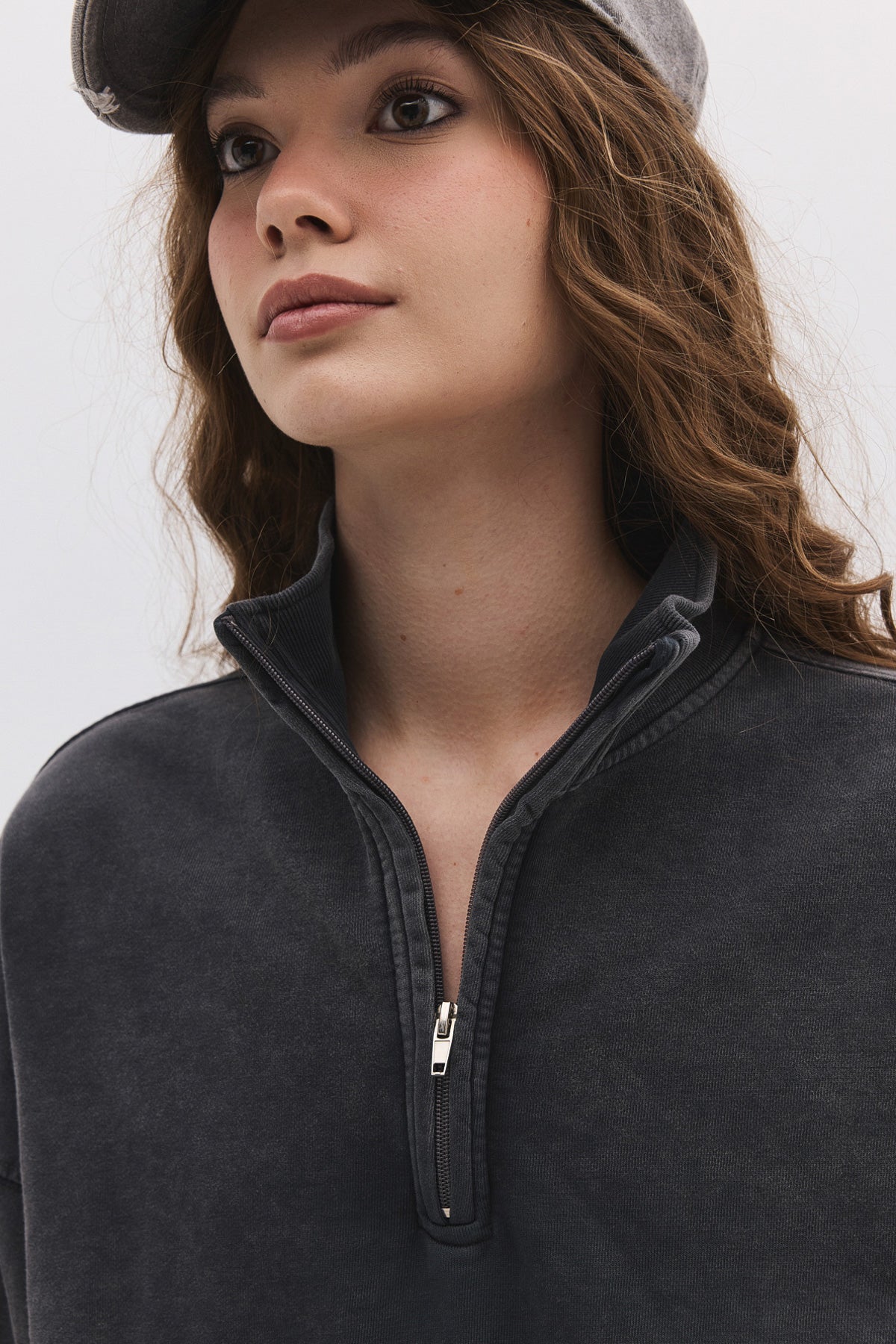 Sweatshirt mit Reißverschluss