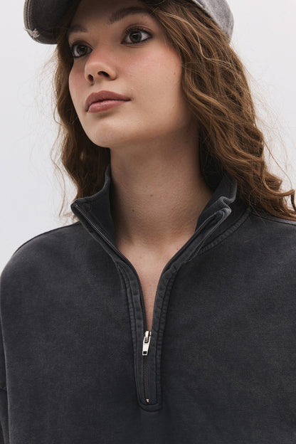 Sweatshirt mit Reißverschluss