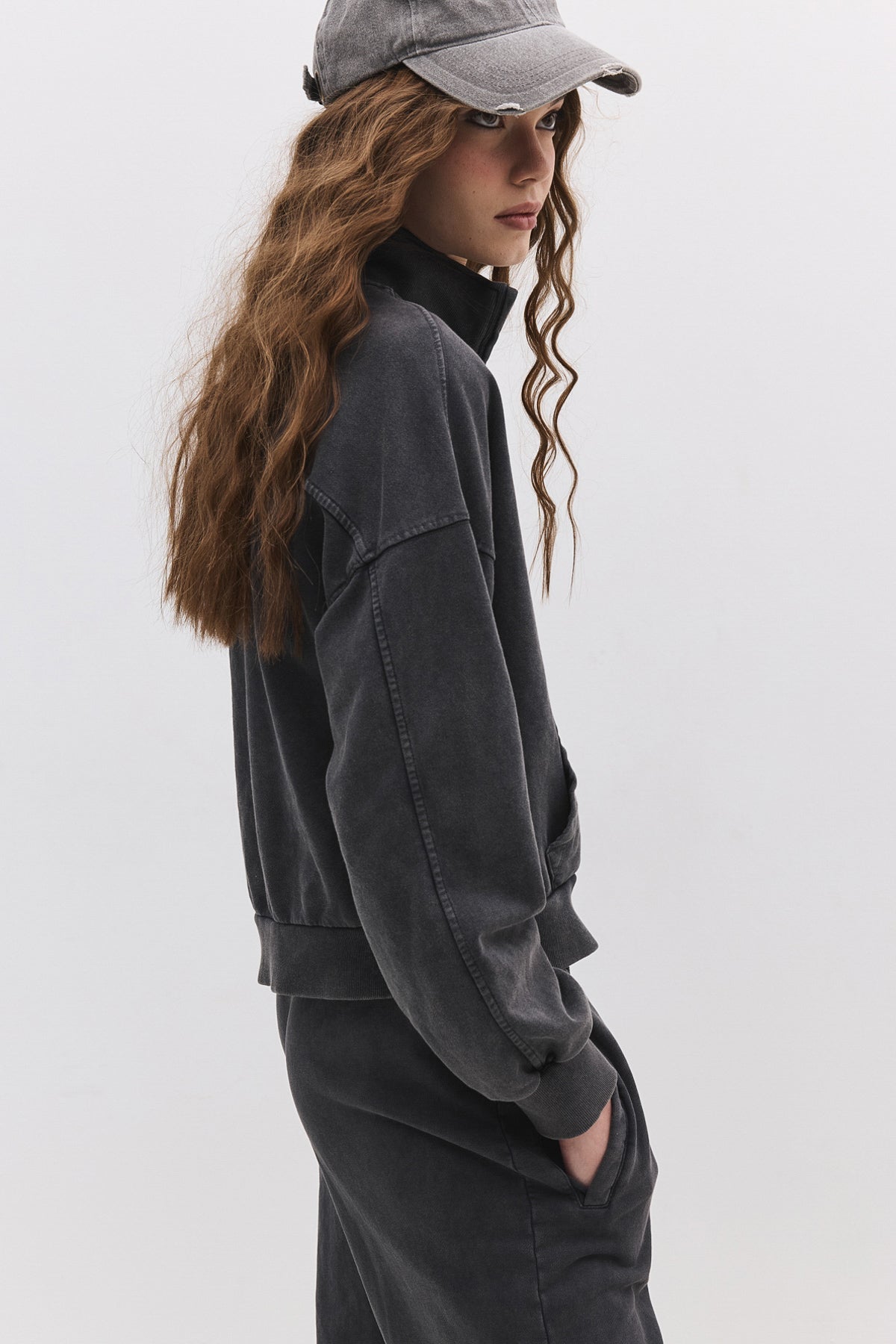 Sweatshirt mit Reißverschluss