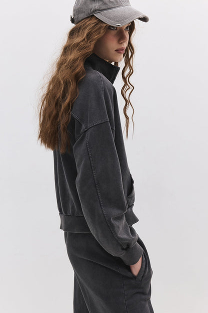 Sweatshirt mit Reißverschluss