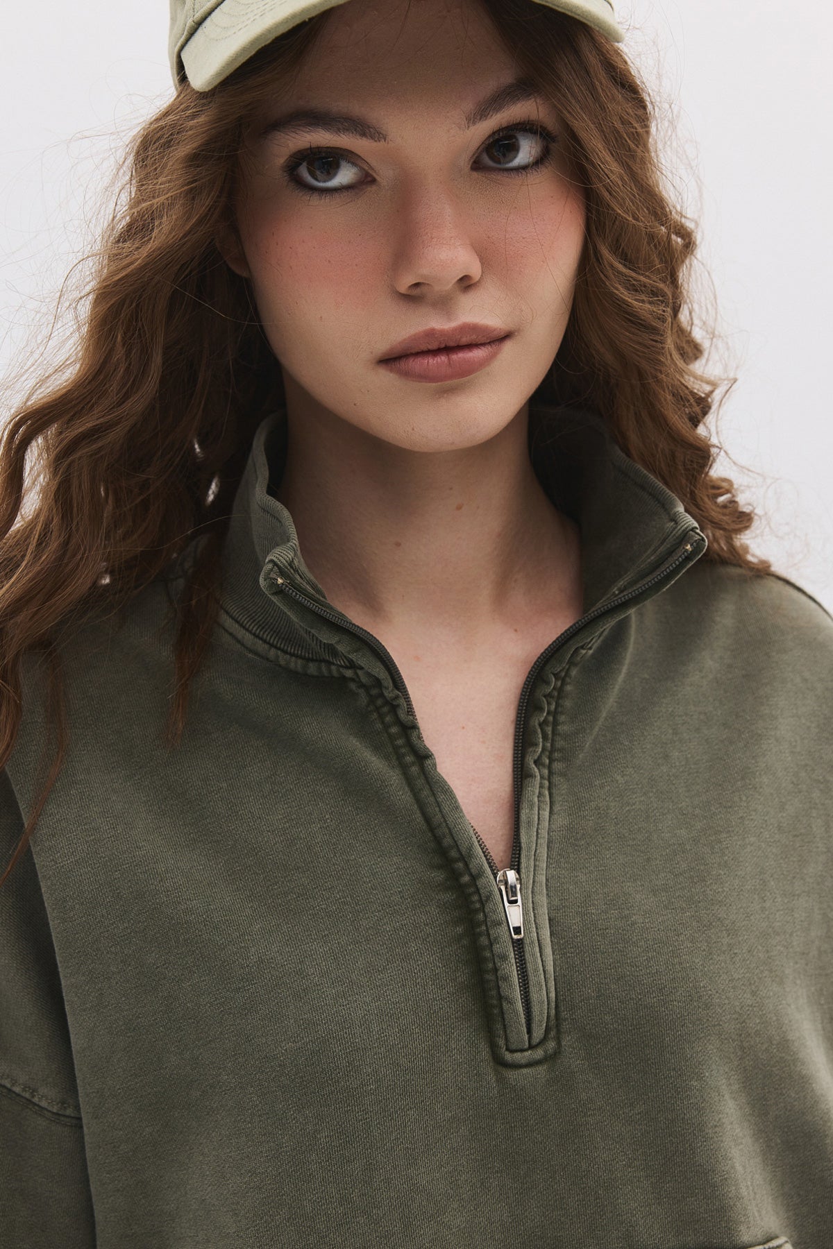 Sweatshirt mit Reißverschluss