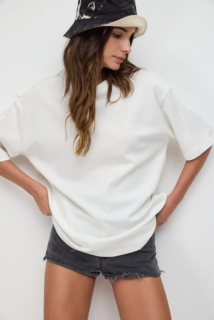 Oversize-T-Shirt mit Used-Look