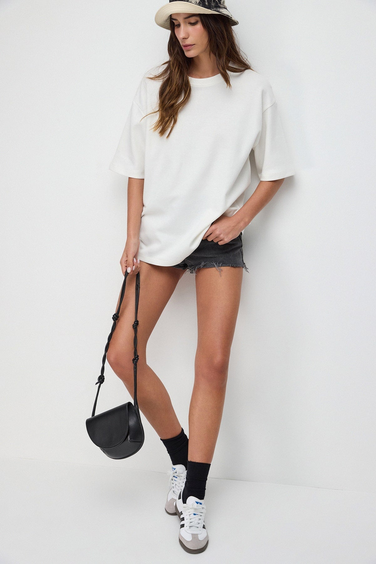 Oversize-T-Shirt mit Used-Look