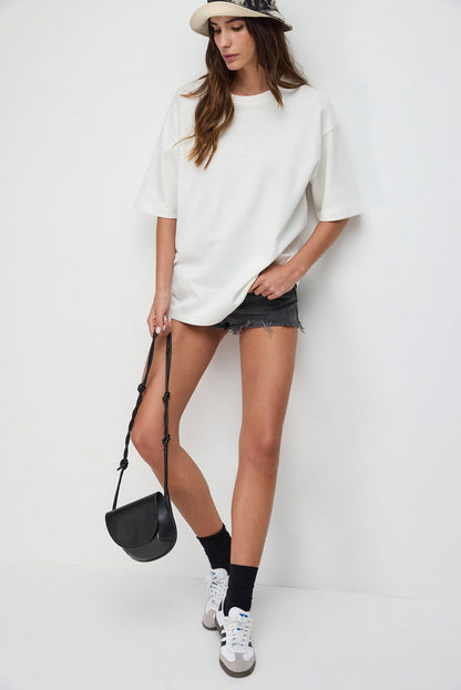 Oversize-T-Shirt mit Used-Look