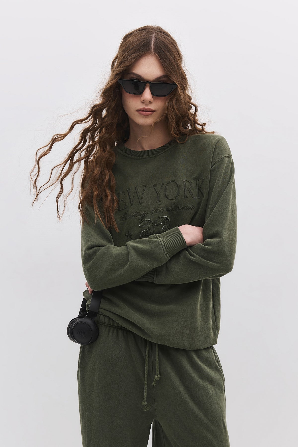 Sweatshirt mit Rundhalsausschnitt
