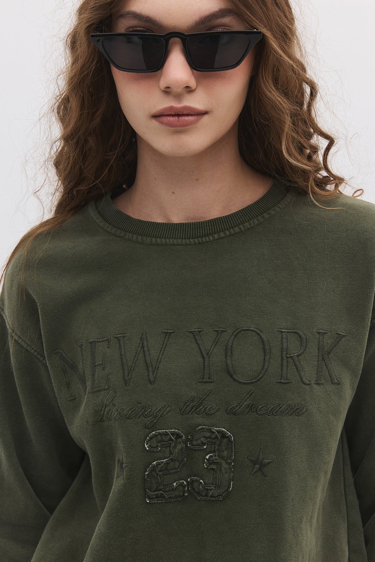 Sweatshirt mit Rundhalsausschnitt