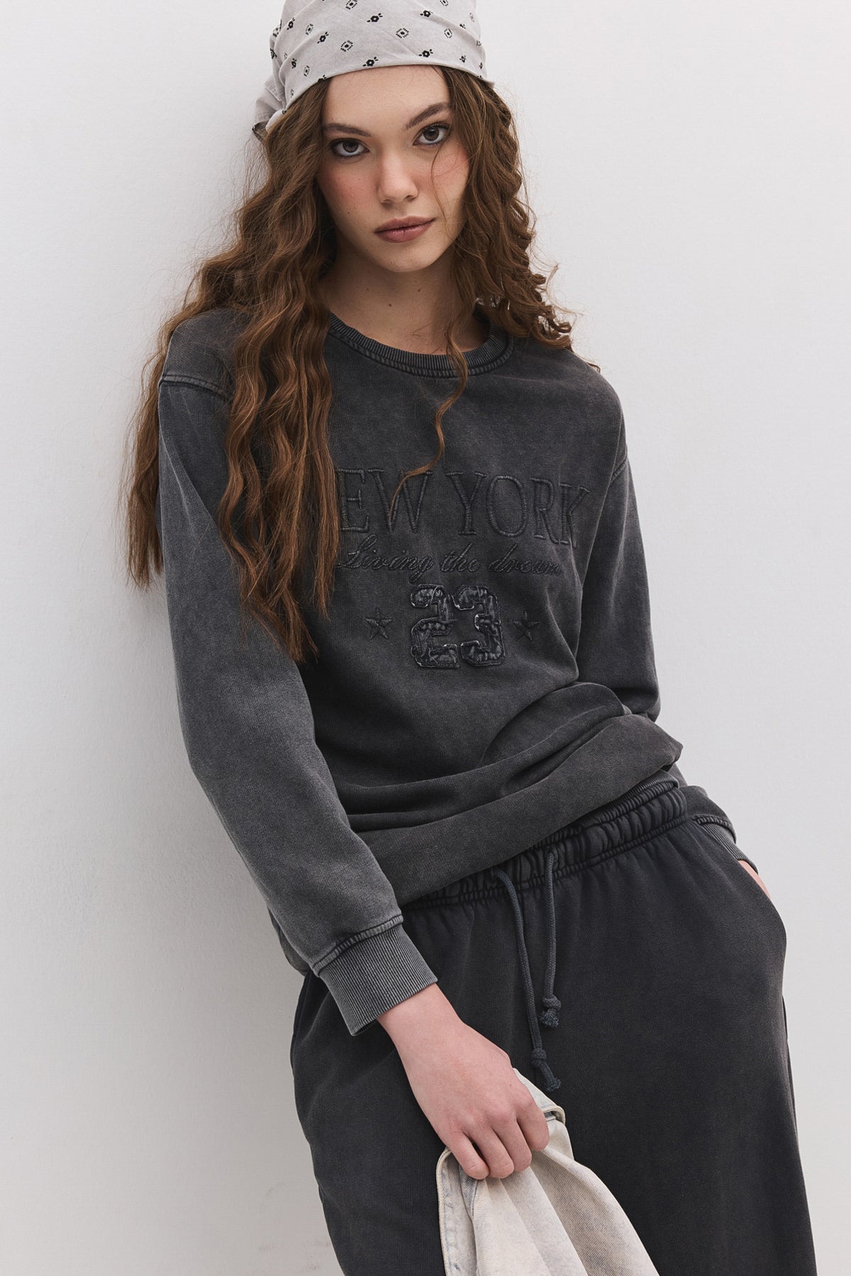 Sweatshirt mit Rundhalsausschnitt