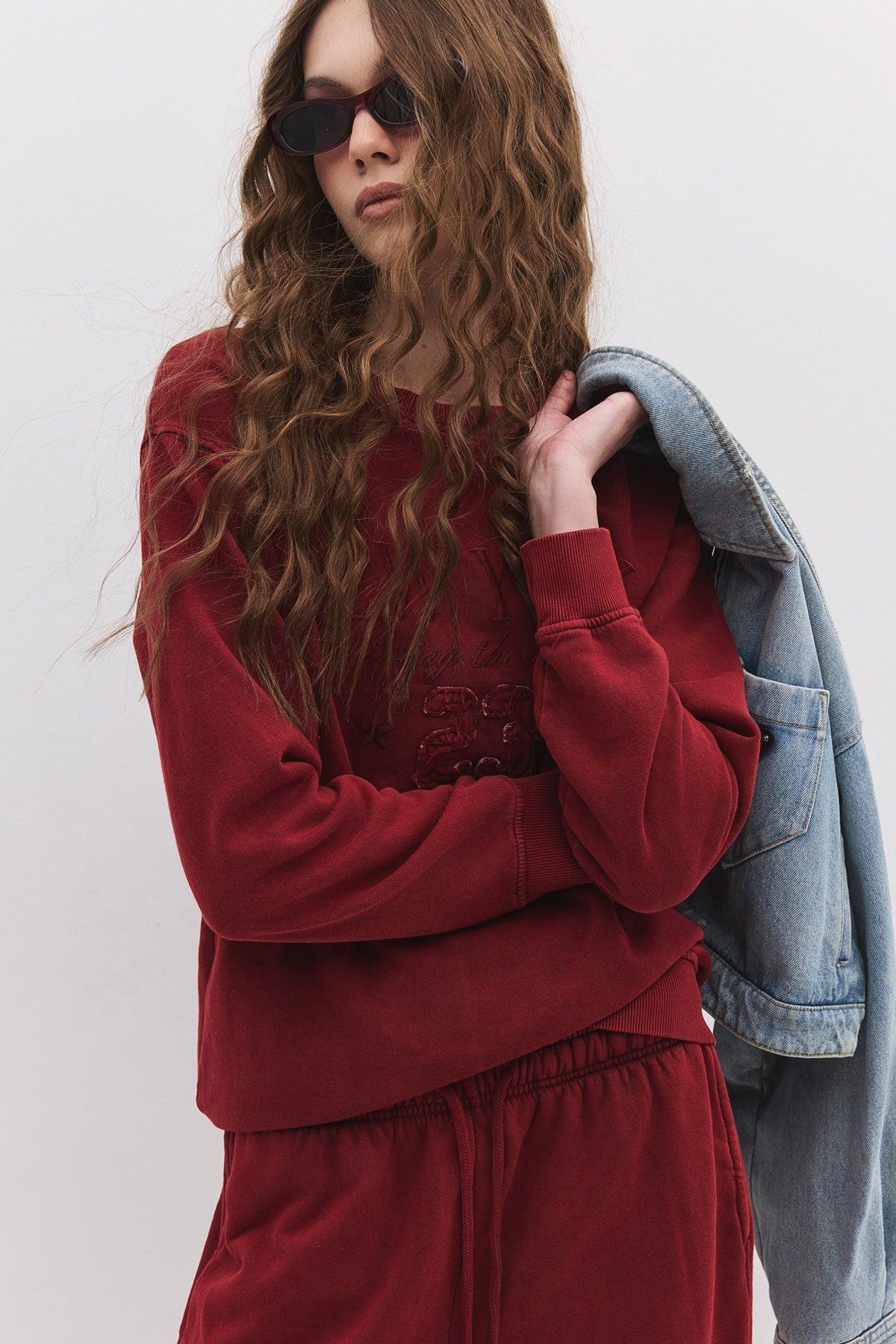 Sweatshirt mit Rundhalsausschnitt