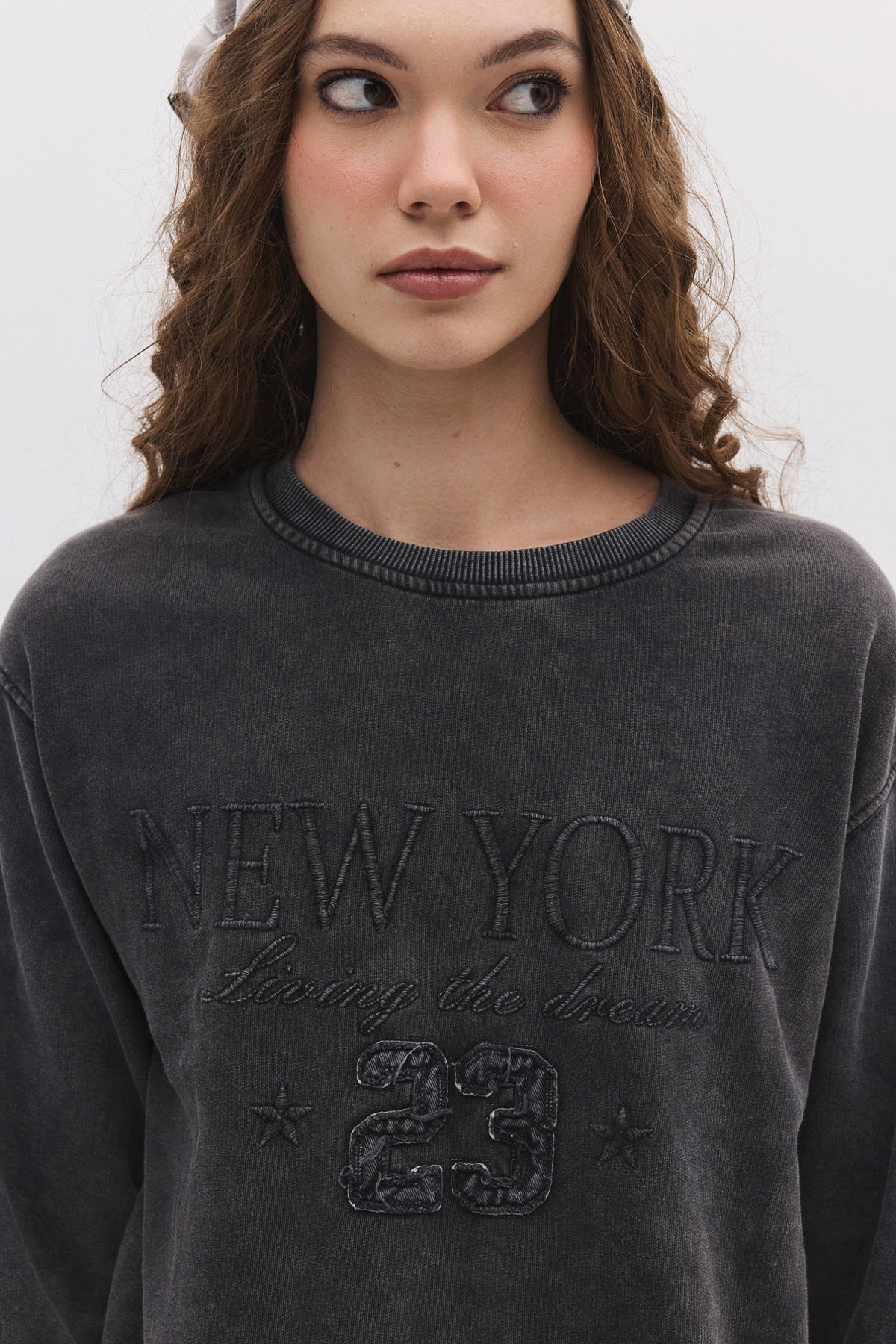 Sweatshirt mit Rundhalsausschnitt