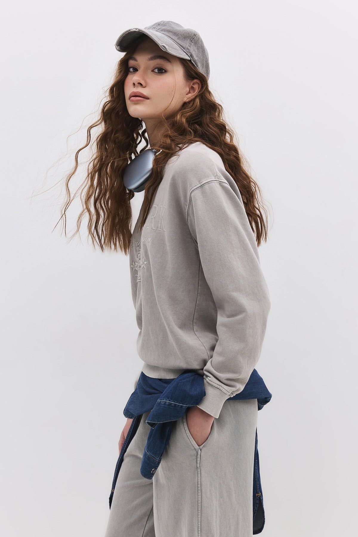 Sweatshirt mit Rundhalsausschnitt