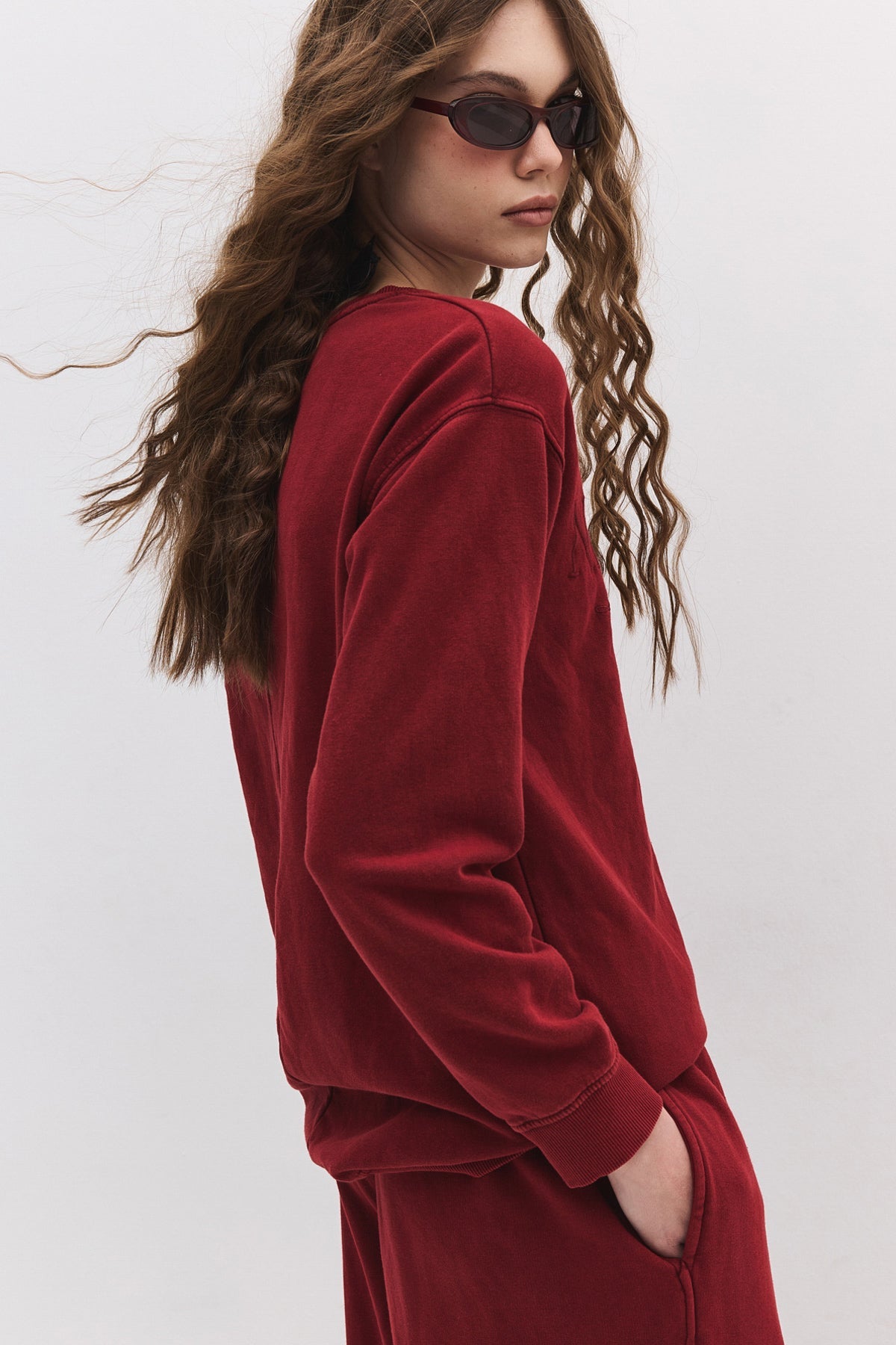 Sweatshirt mit Rundhalsausschnitt