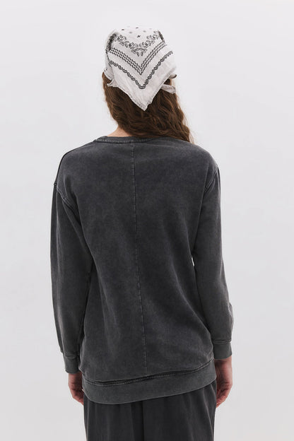 Sweatshirt mit Rundhalsausschnitt