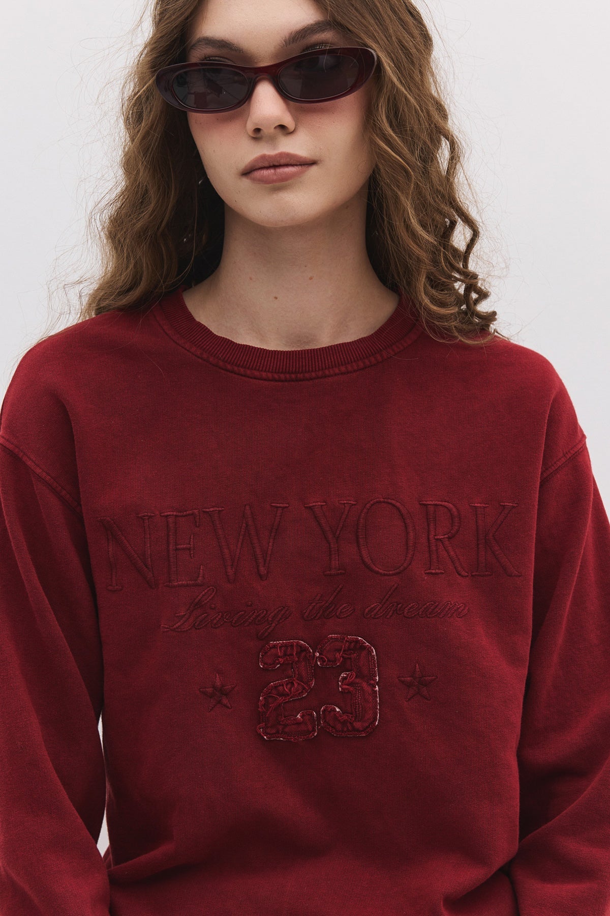 Sweatshirt mit Rundhalsausschnitt