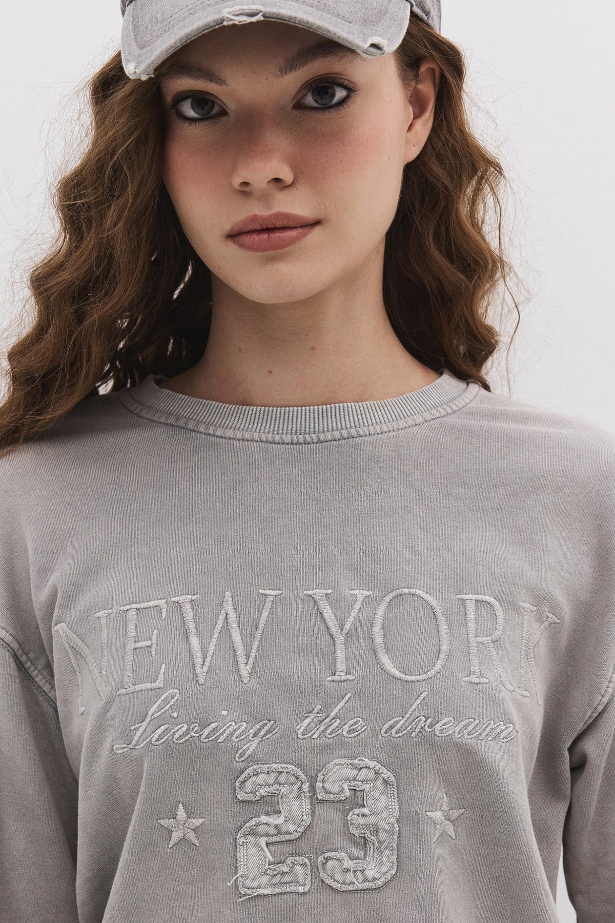 Sweatshirt mit Rundhalsausschnitt