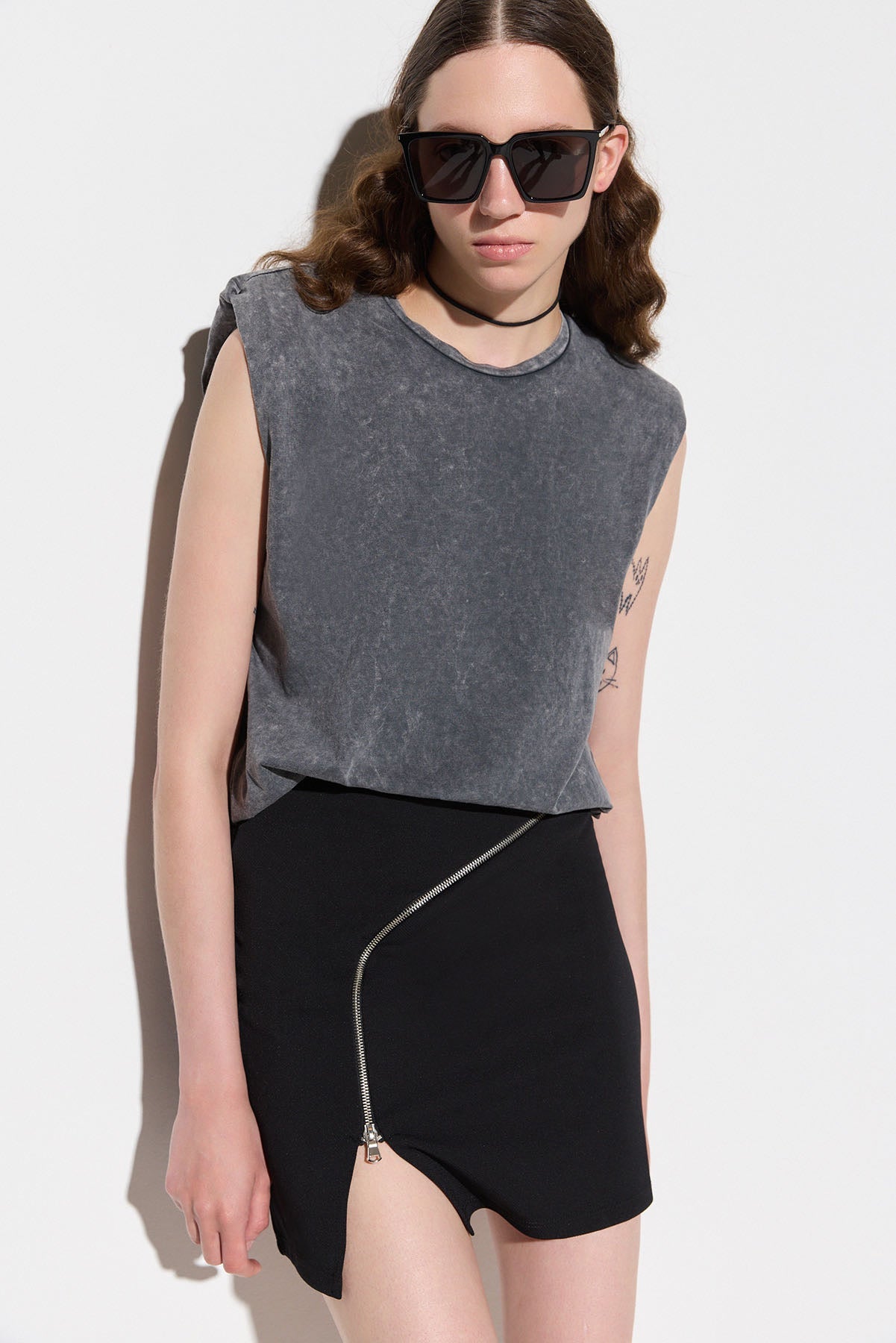 Gepolstertes T-Shirt