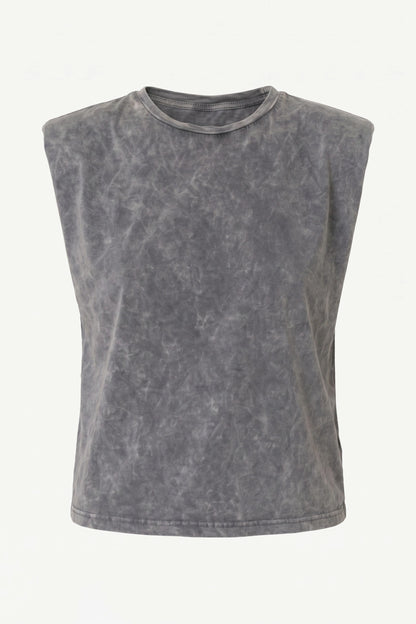Verblasstes Effekt Poloshirt