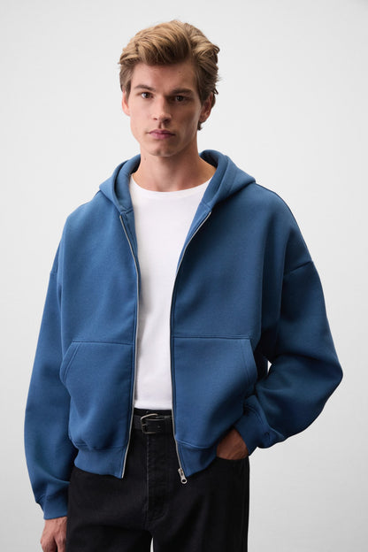 SONGULO Herren Sweatshirt mit Reißverschluss