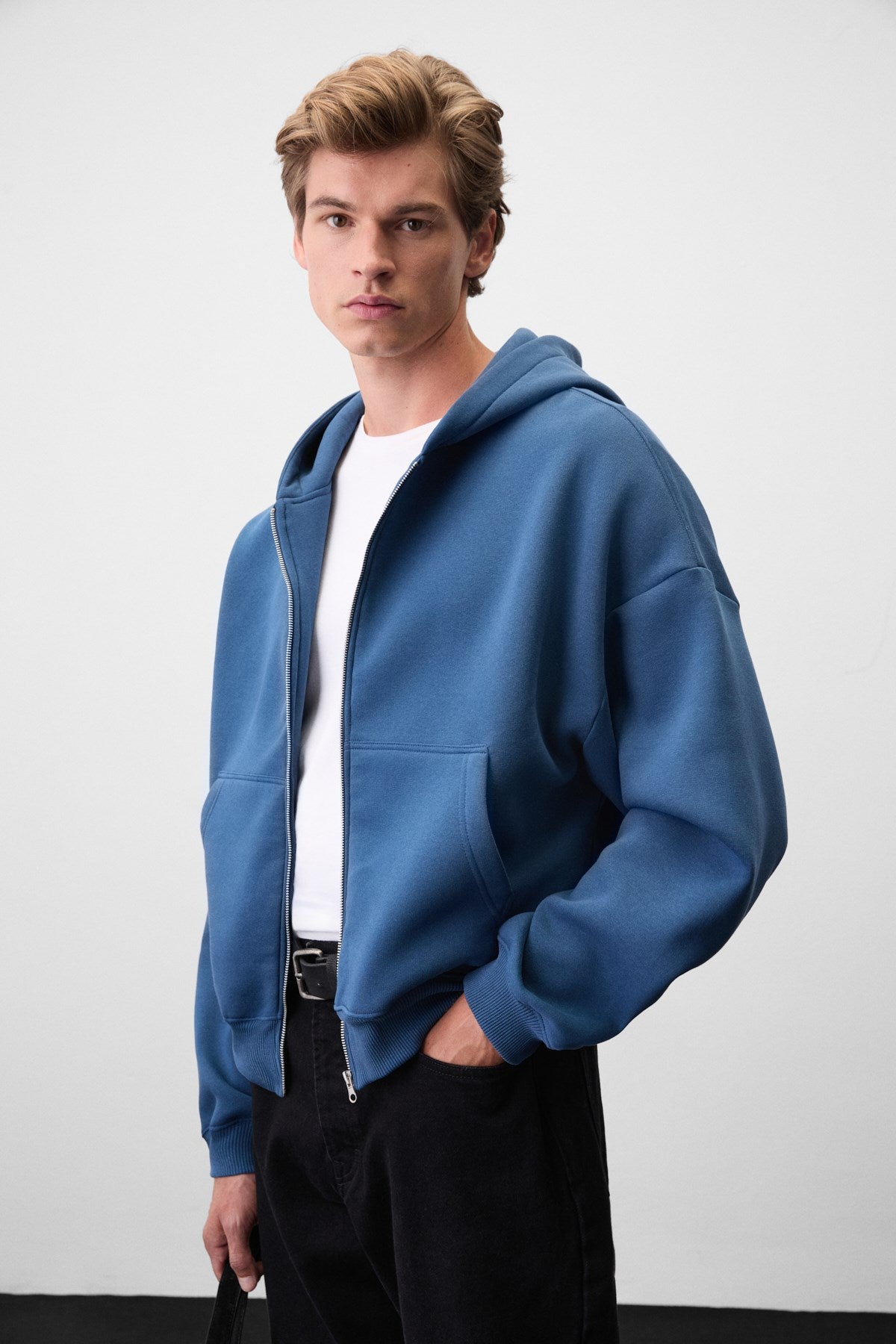 SONGULO Herren Sweatshirt mit Reißverschluss