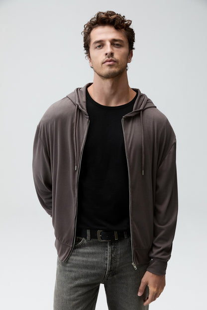 SOREN Herren Dünnes Kapuzensweatshirt