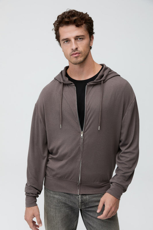 SOREN Herren Dünnes Kapuzensweatshirt