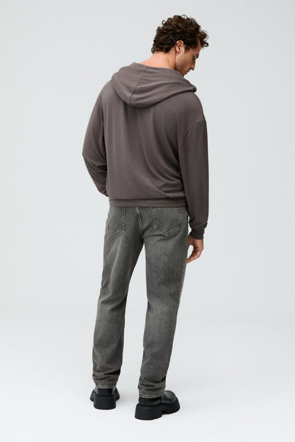 SOREN Herren Dünnes Kapuzensweatshirt