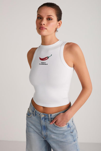 SPICE Damen Crop Baumwoll-T-Shirt