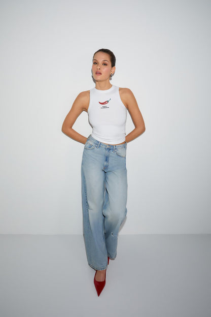 SPICE Damen Crop Baumwoll-T-Shirt