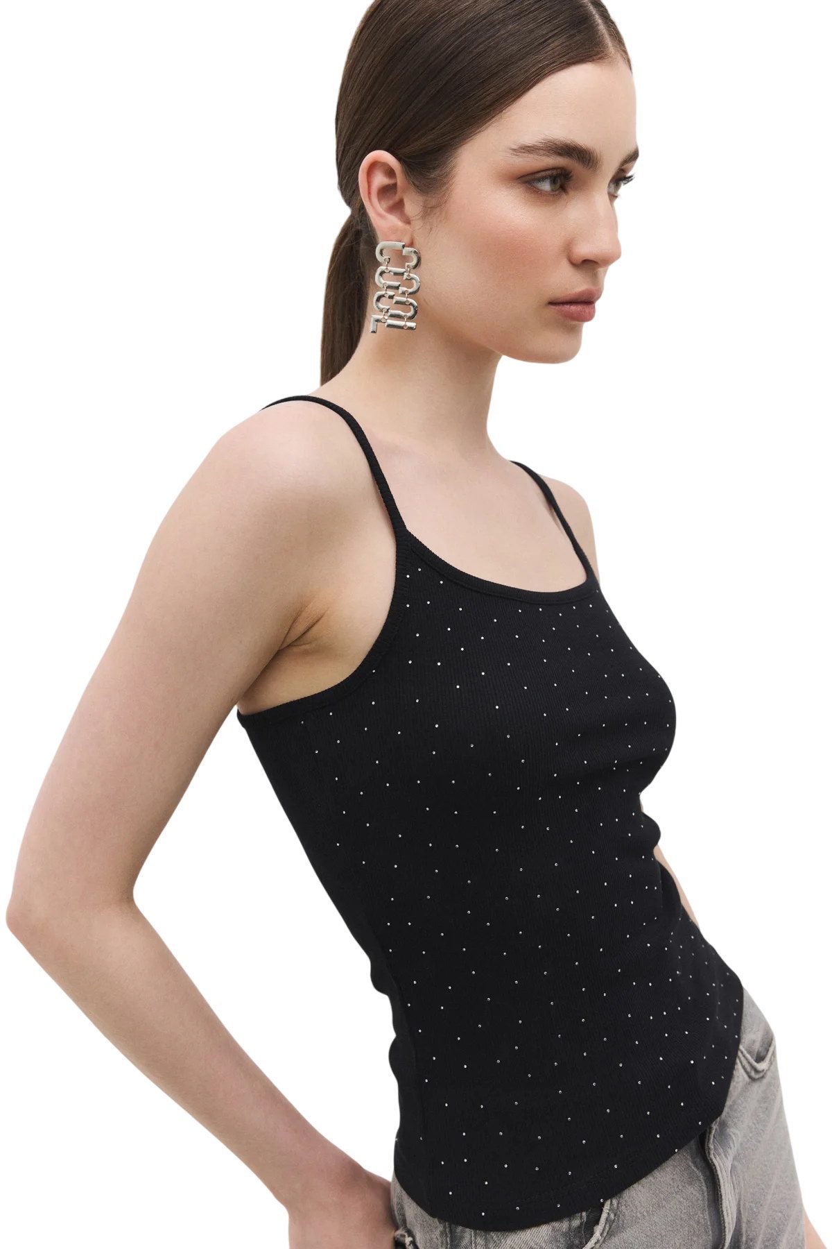 Tanktop mit dünnen Trägern
