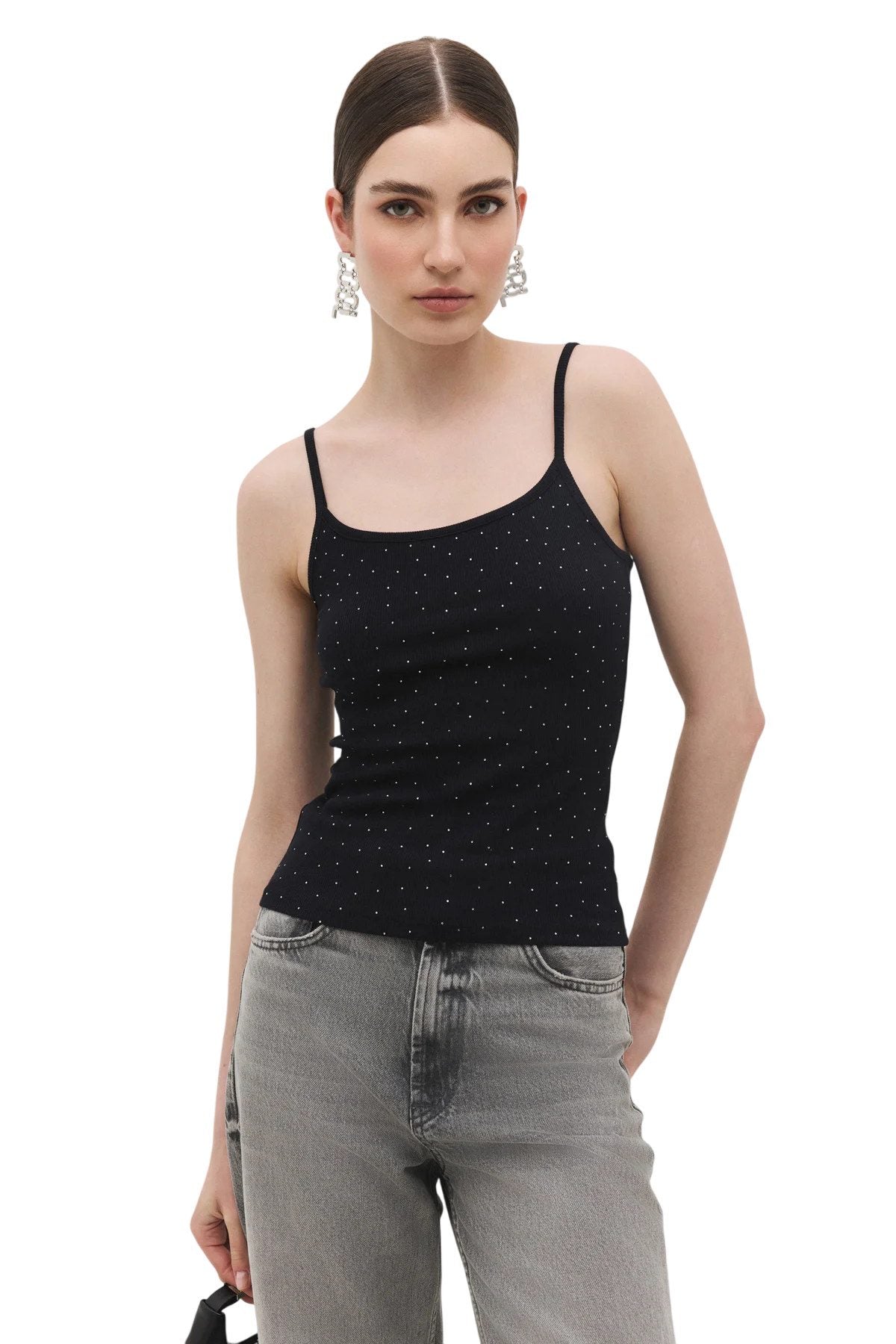 Tanktop mit dünnen Trägern