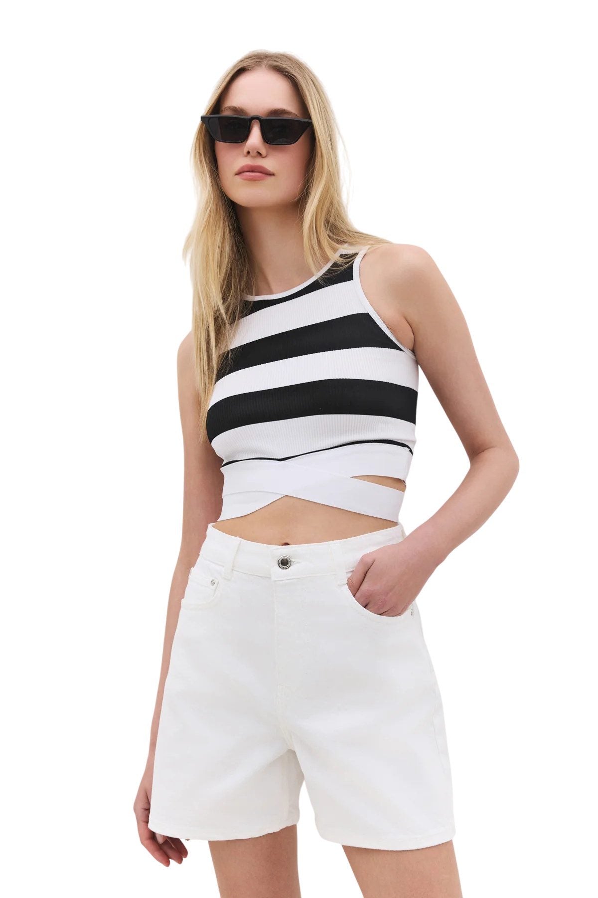 Ärmellose Bluse