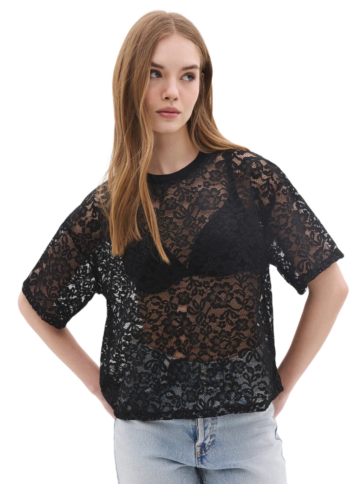 kurzärmelige Bluse