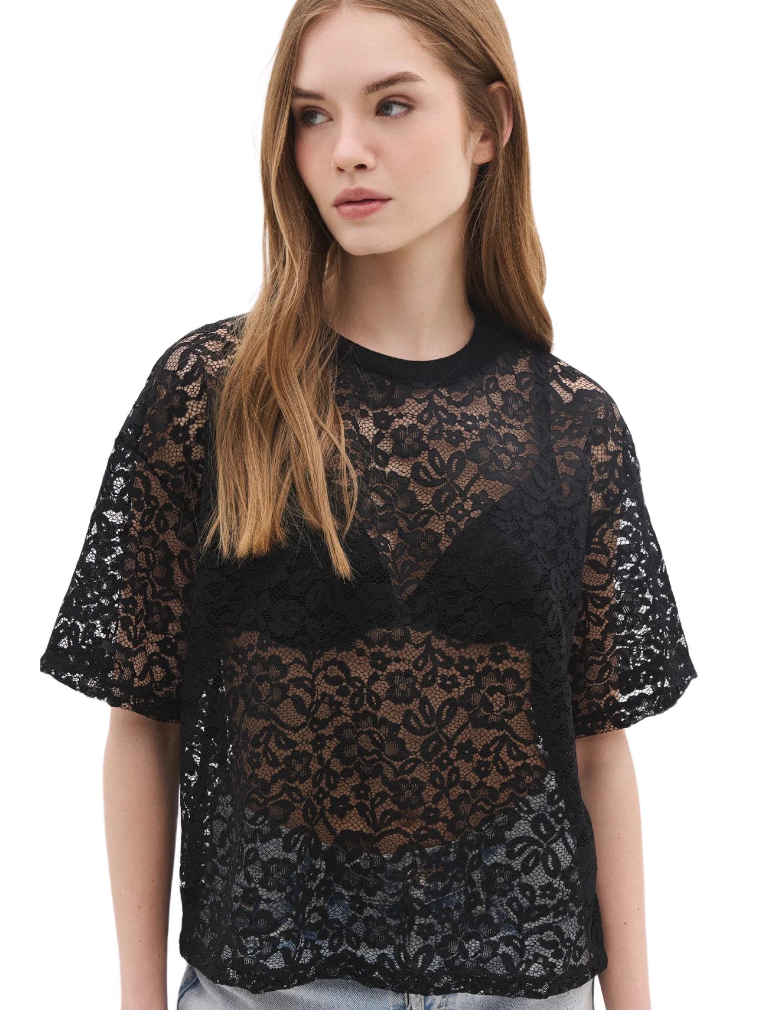kurzärmelige Bluse