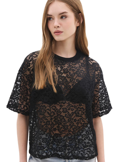 kurzärmelige Bluse